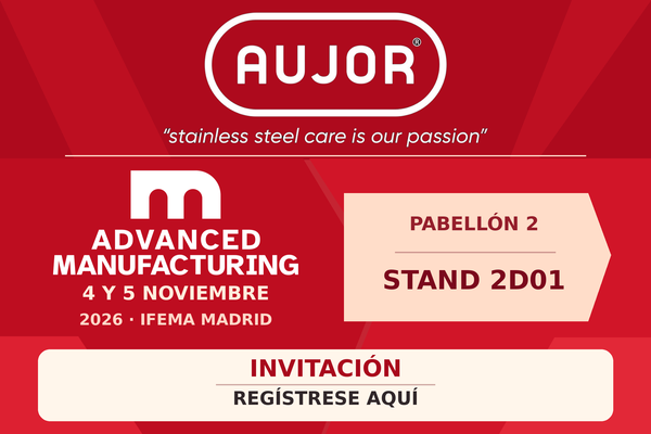 AUJOR estará presente en Advanced Manufacturing Madrid 2026